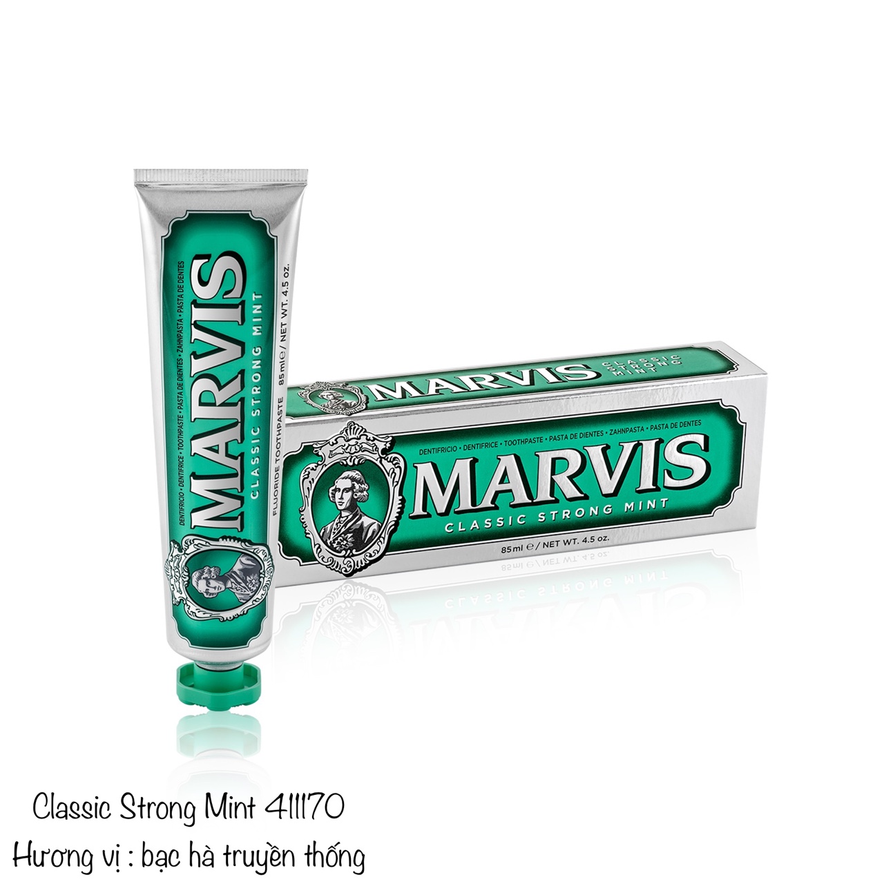 kem đánh răng Marvis Class Strong Mint 85ml