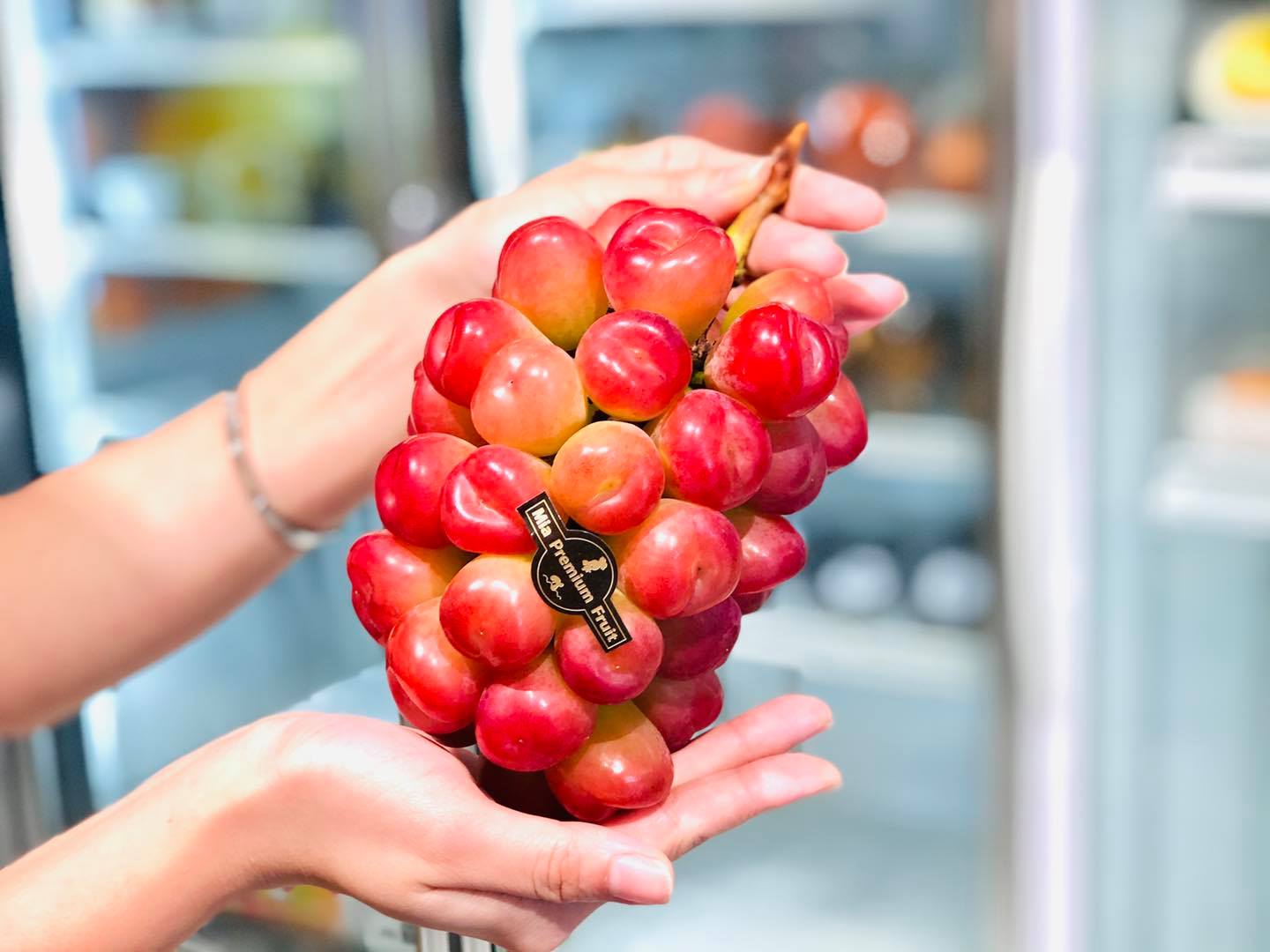 cây giống nho trái tim đỏ