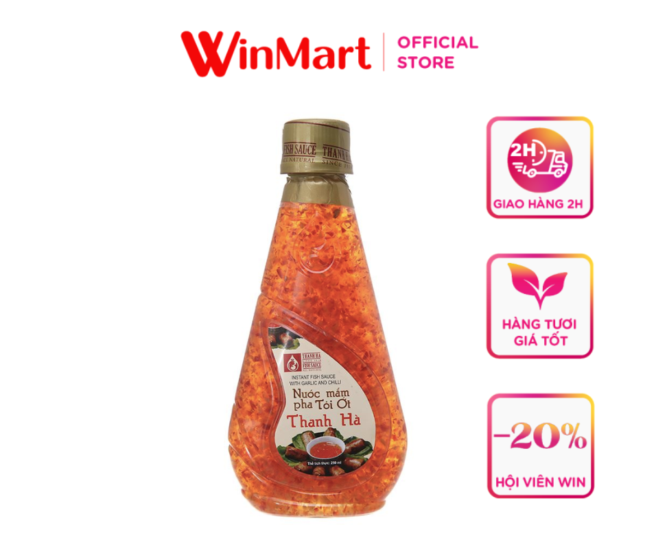 [Siêu thị WinMart] - Nước Mắm Thanh Hà pha tỏi ớt chai 250ml