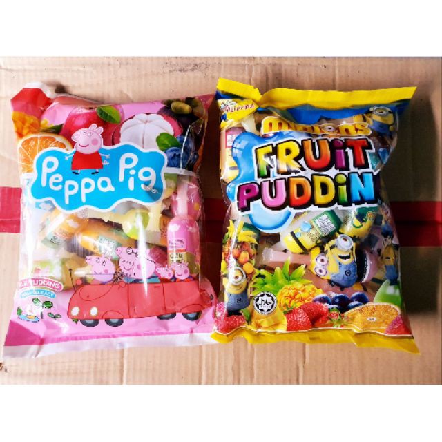[Date 12.2021]Thạch Hút Minion Fruit Pudding Malaysia 840g