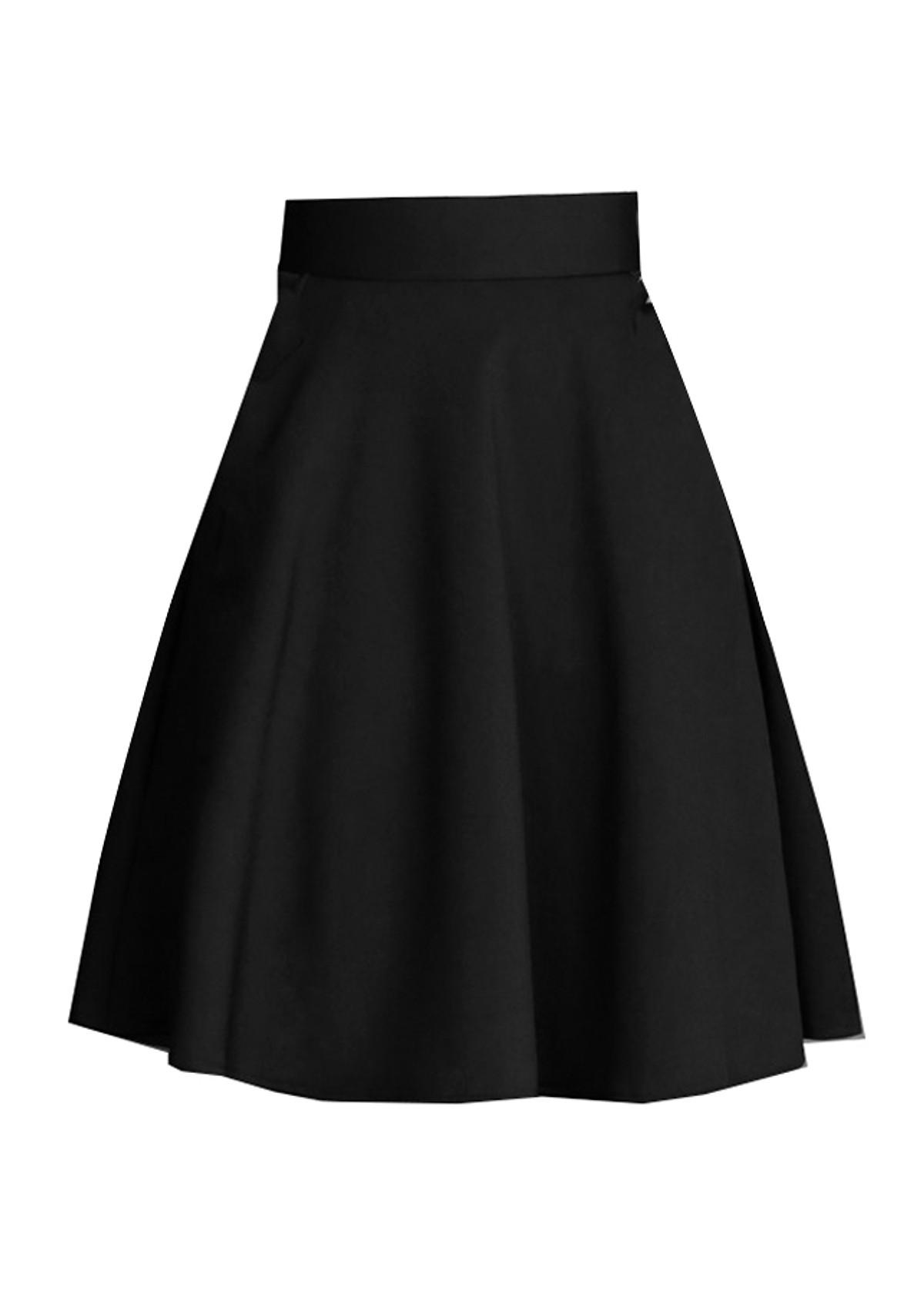 Leg skirt silhouette women primary letter female temperament, skirt female knee-length with pockets LCXV05a