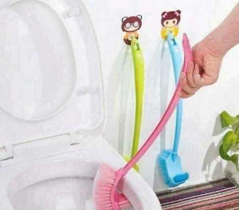 Cọ nhà vệ sinh 2 đầu giao màu ngẫu nhiên