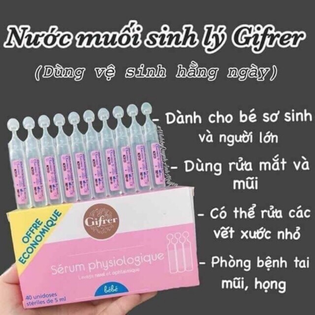Nước Muối Sinh Lý Physiodose Pháp