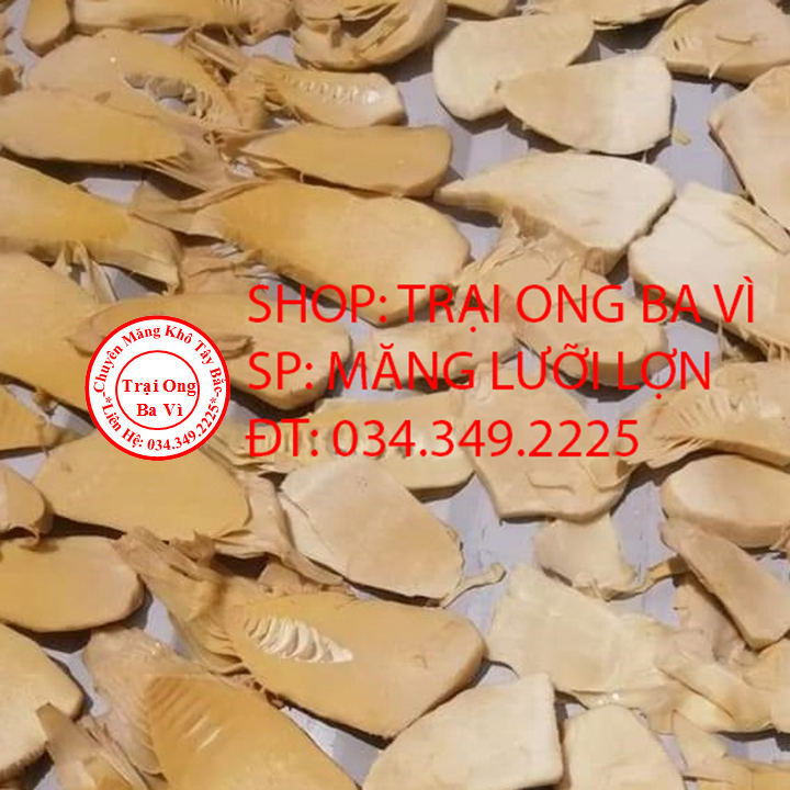 Măng lưỡi lợn phơi khô loại 1 500 gam