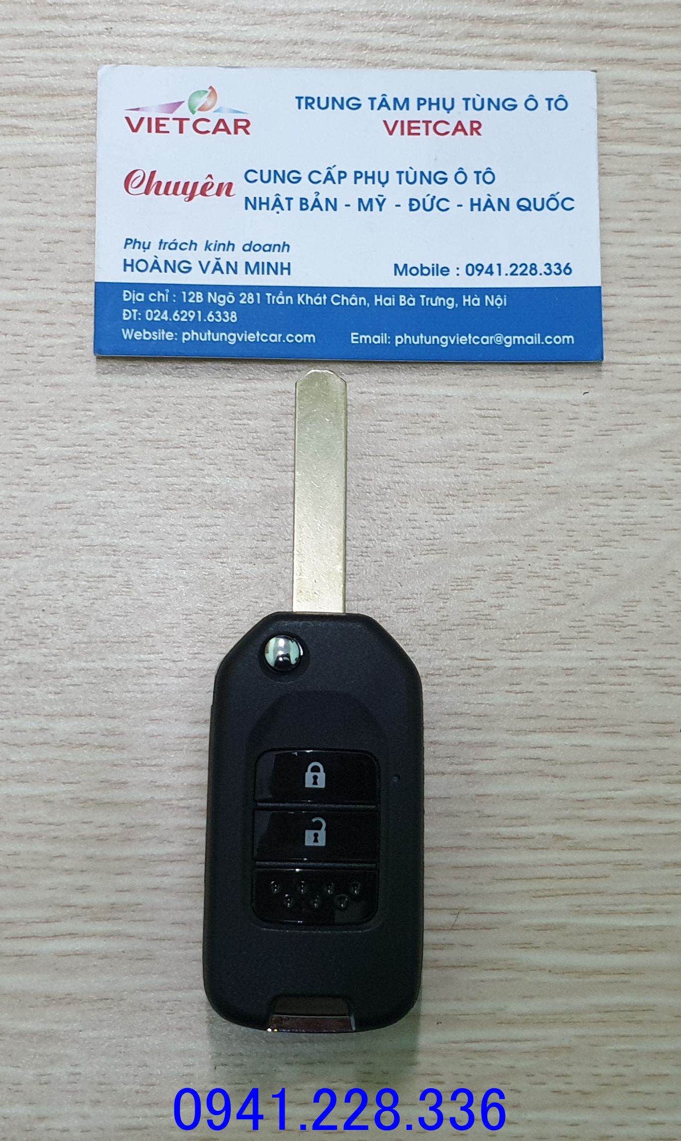Vỏ chìa khóa gập Honda Brio (2 nút)
