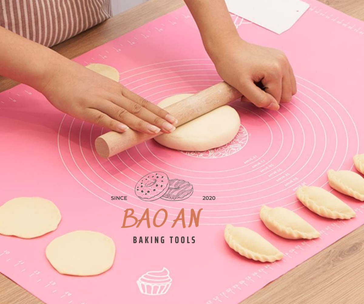 Thảm lăn bột silicon size 40cm x 50cm