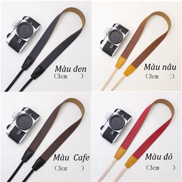 [HCM]Dây máy ảnh shetu bản rộng 3cm