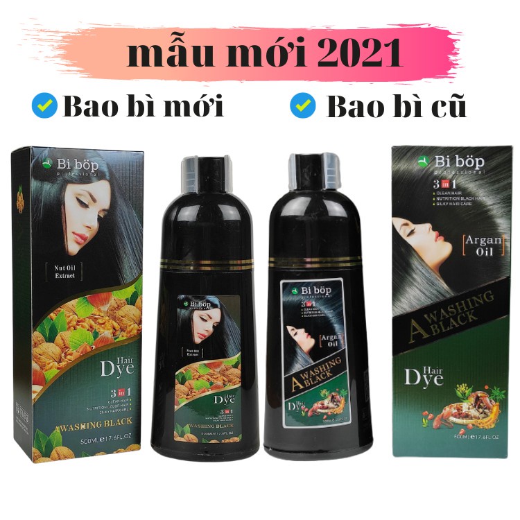 Dầu gội đen tóc phủ bạc Bibop