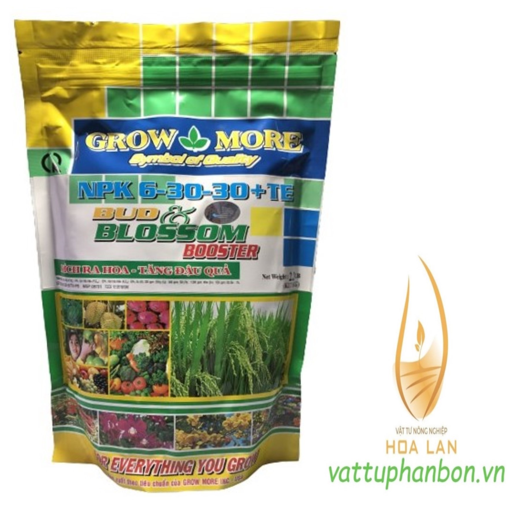 PHÂN BÓN LÁ GROW MORE NPK 6-30-30+TE - #409A# 1kg