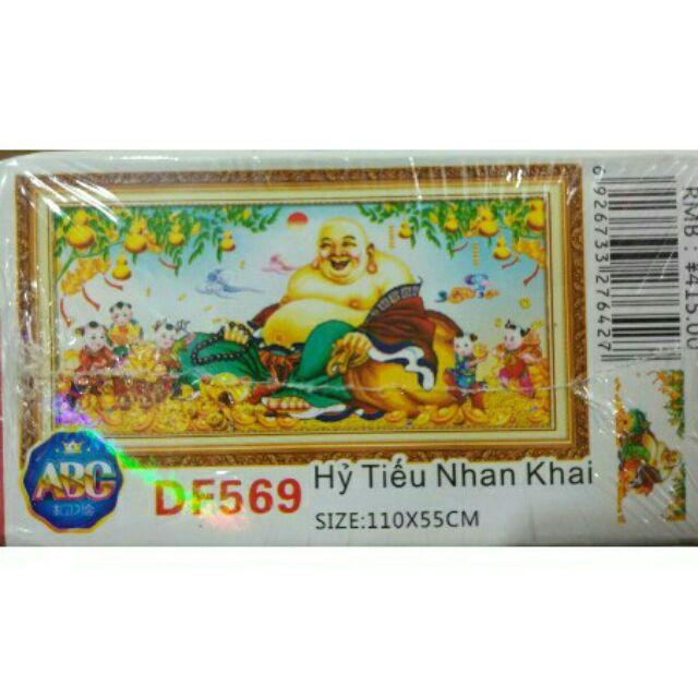 Tranh đính đá cao cấp 5D - Phật Di Lặc May Mắn 111