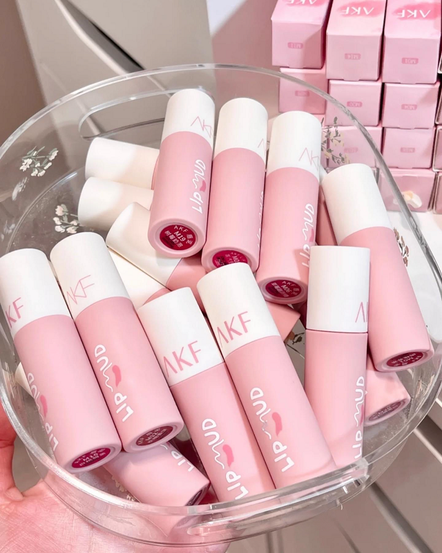 [AKF] Son kem bùn AKF Lip Mud nhung mịn