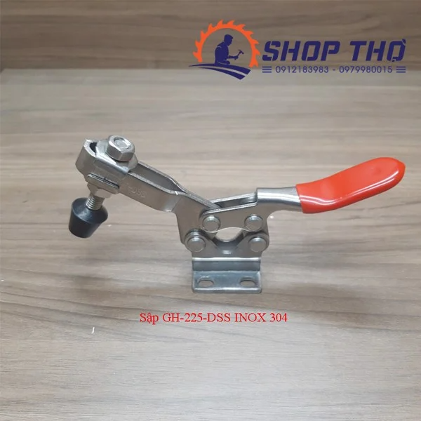 Sập vuông góc -225D INOX 304(tổng dài 17cm)