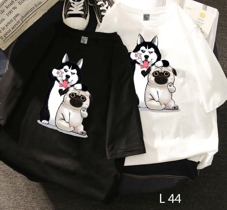 Áo phông đôi in các hình siêu cute