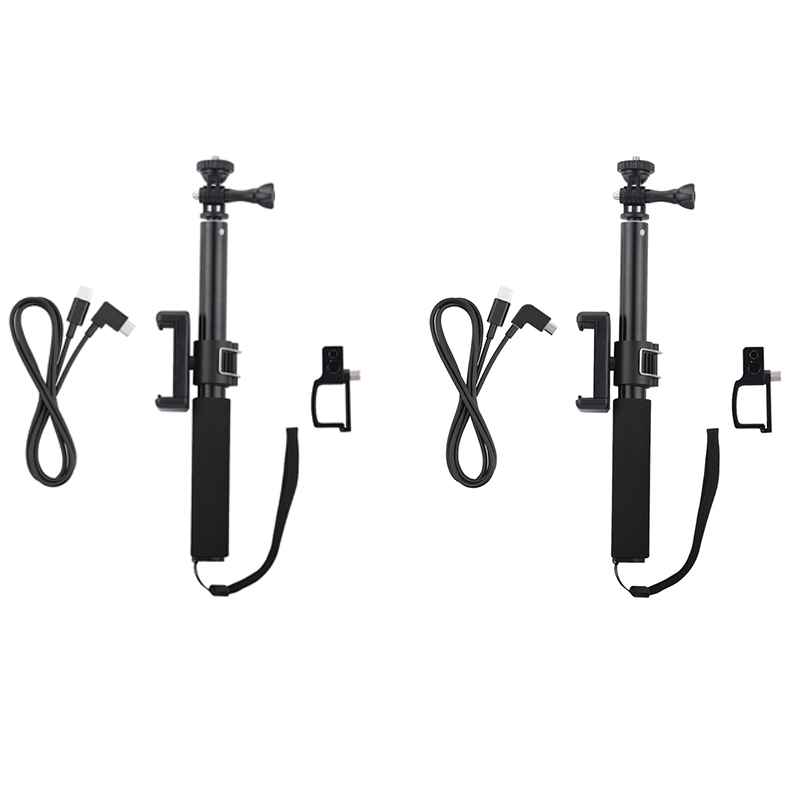 Selfie Stick for DJI OSMO Pocket 2 Handheld Gimbal Stabilizer Cable for Phone Clip Module Extension Pole