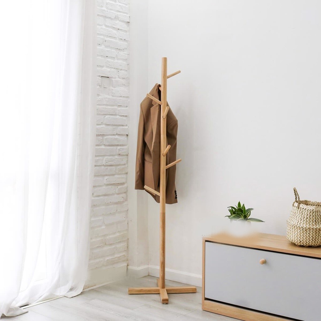 Cây Treo Quần Áo Gỗ Tự Nhiên