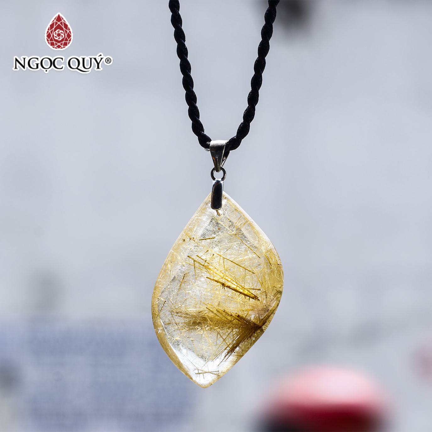 [HCM]Mặt dây chuyền thạch anh tóc - Ngọc Quý Gemstones