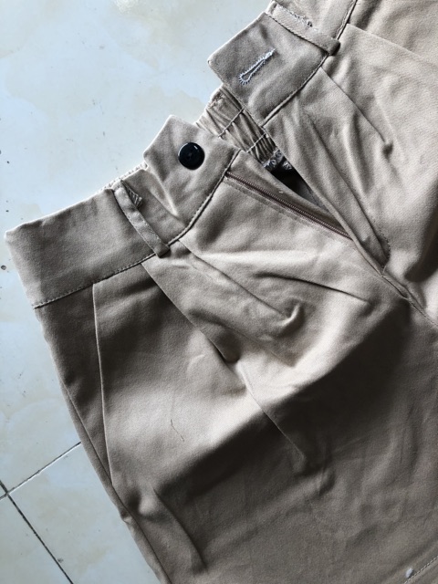 quần short nữ chất kaki chưn lưng kiểu nhật