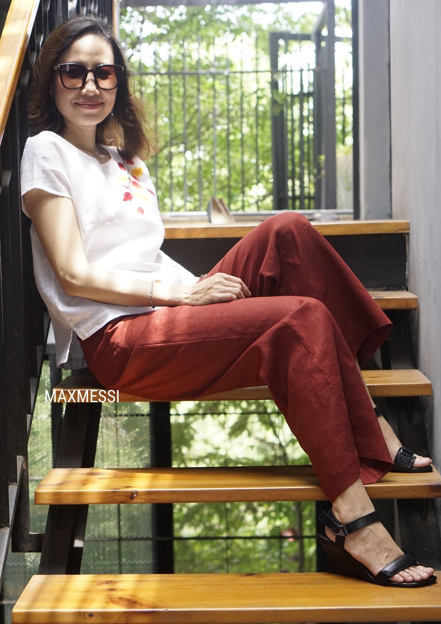 Quần linen phối top CLAUDIA   - MaxMessi
