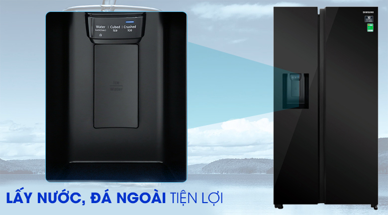 [TRẢ GÓP 0%] Tủ lạnh Samsung side by side RS64R53012C/SV 660L (Giá áp dụng giao tại HN, HCM& các tỉnh liên hệ shop)