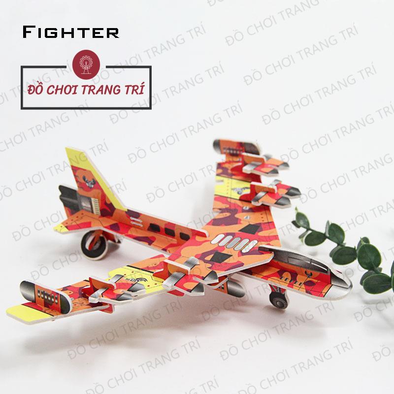 Mô hình 3d giấy tự lắp ráp - mô hình máy bay quân sự