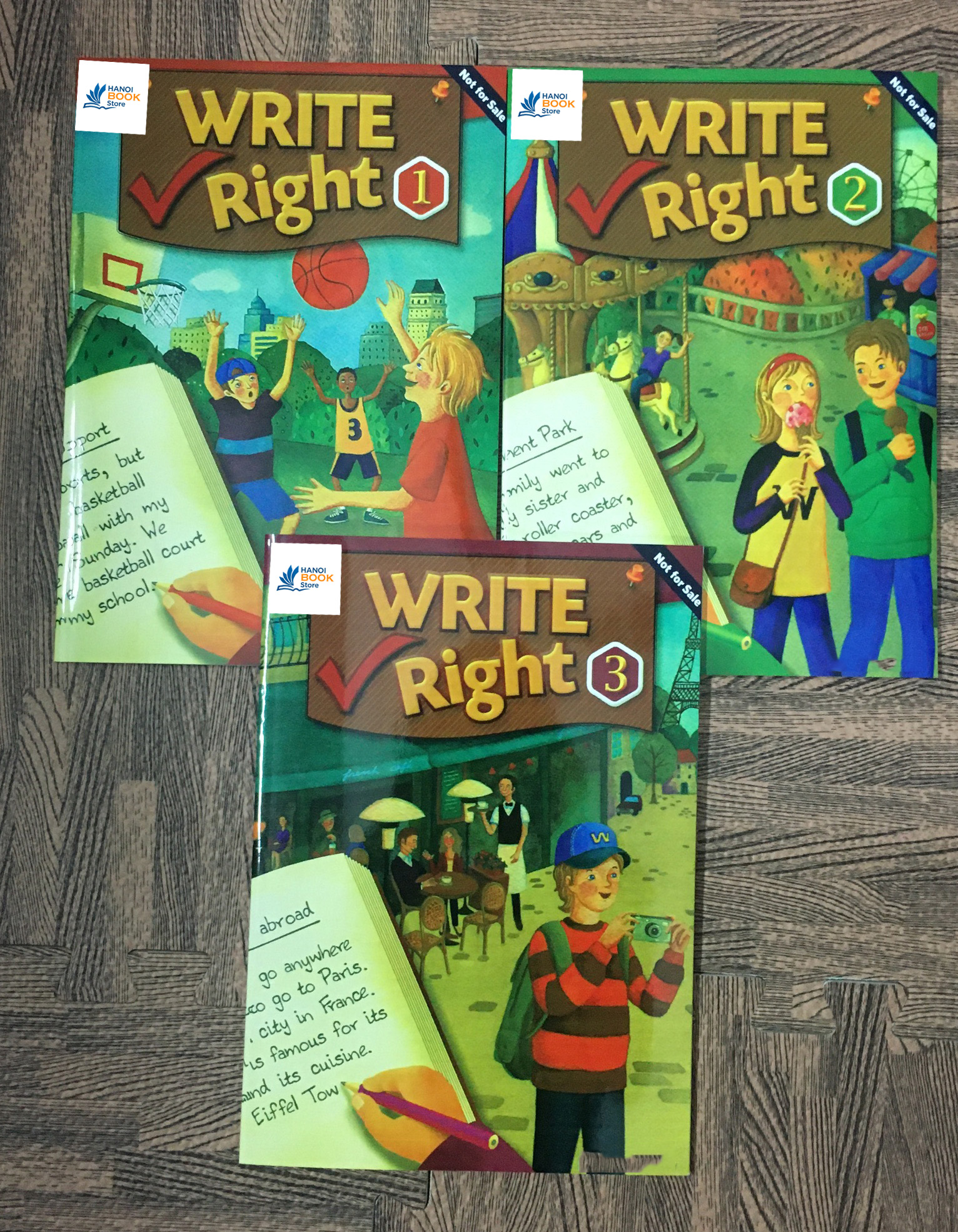 Bộ sách 3 quyển write right 1,2,3