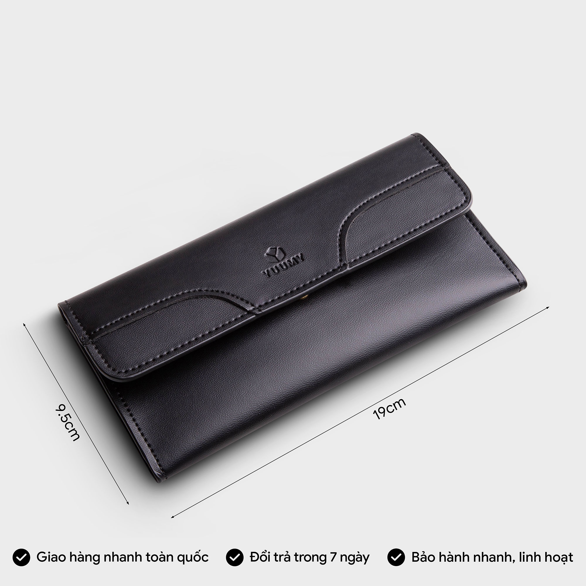 Ví nữ YUUMY ( Dáng cầm tay cao cấp Mellow YV39 )