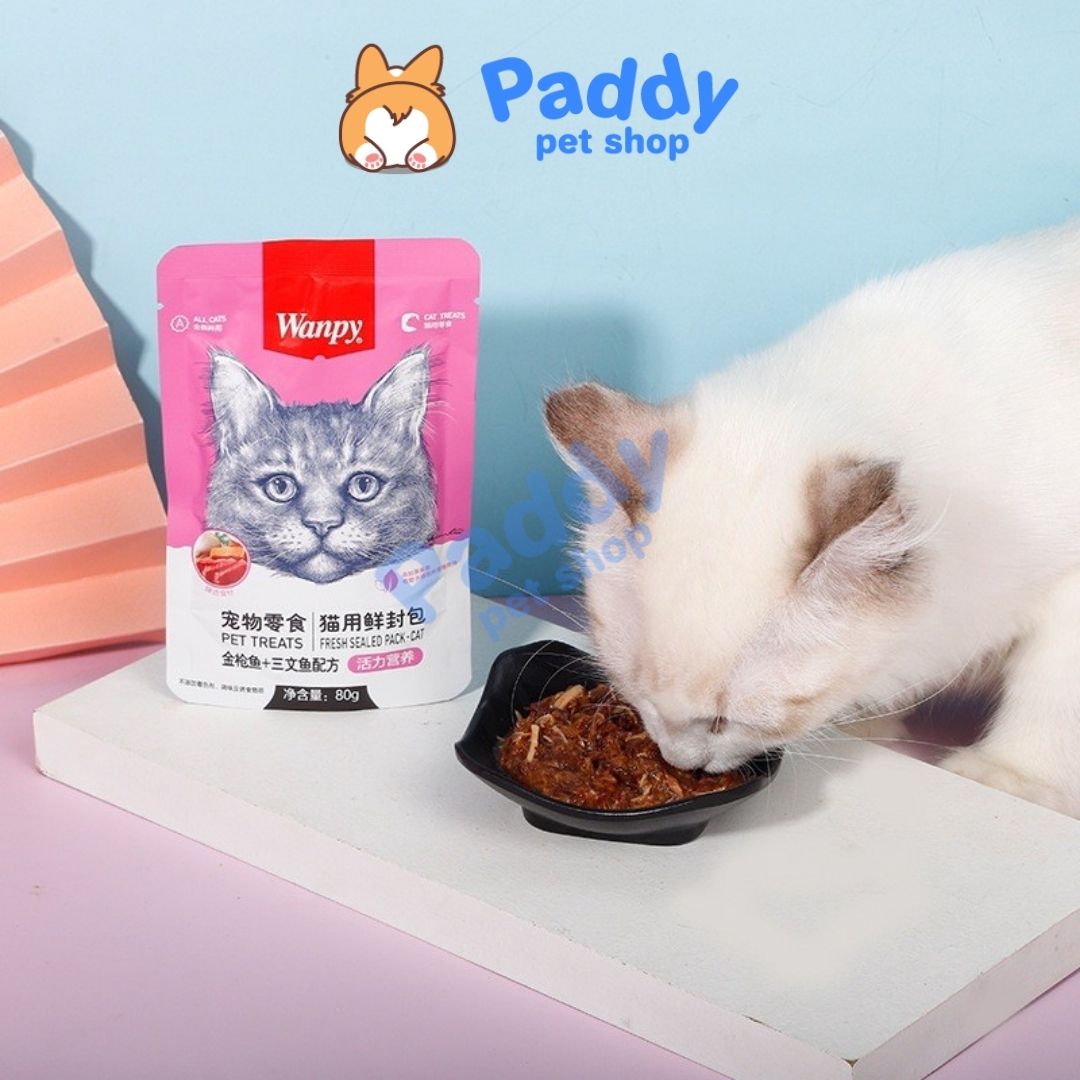 Pate Mèo Wanpy Súp Thịt Tươi 80g