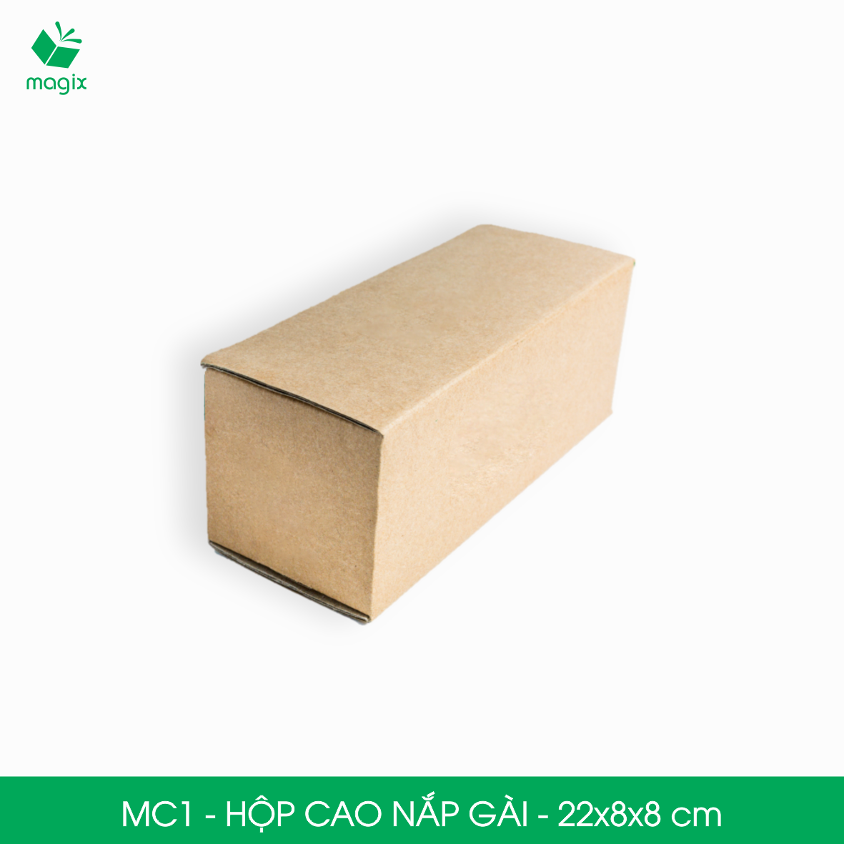 MC1 - 22x8x8 cm - 25 hộp cao - Hộp carton, hộp gói hàng, hộp nắp gài, hộp quà | Magix Packaging