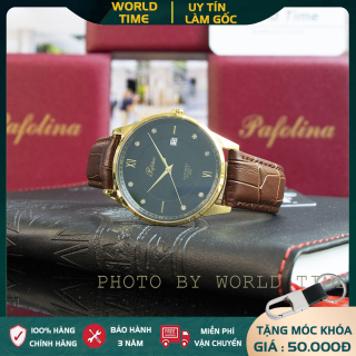 Đồng hồ nam Pafolina 5034M dây da chính hãng Full Box, Kính Sapphire thumbnail