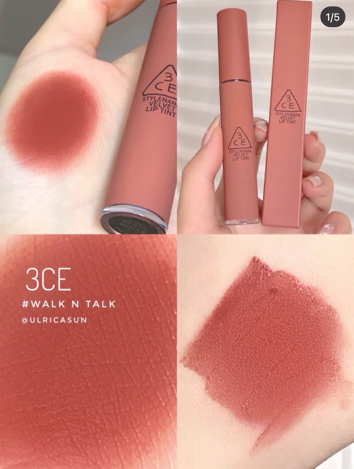 Son Kem Lì 3CE Velvet Lip Tint 4g