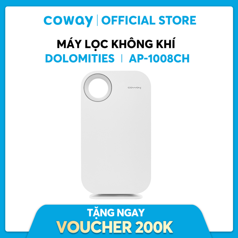 Bảng giá Máy lọc không khí Coway Dolomities AP-1008CH - Loại bỏ bụi bẩn, khử mùi, diệt khuẩn - Diện tích sử dụng 33m2 - Bảo hành chính hãng 12 tháng