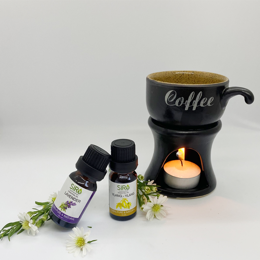 [HCM]Đèn xông tinh dầu gốm tác Café Bát Tràng