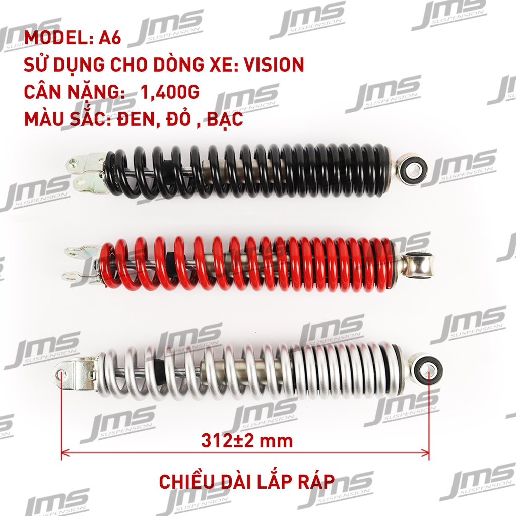 Phuộc nhún Giảm xóc sau xe Vision chính hãng JMS