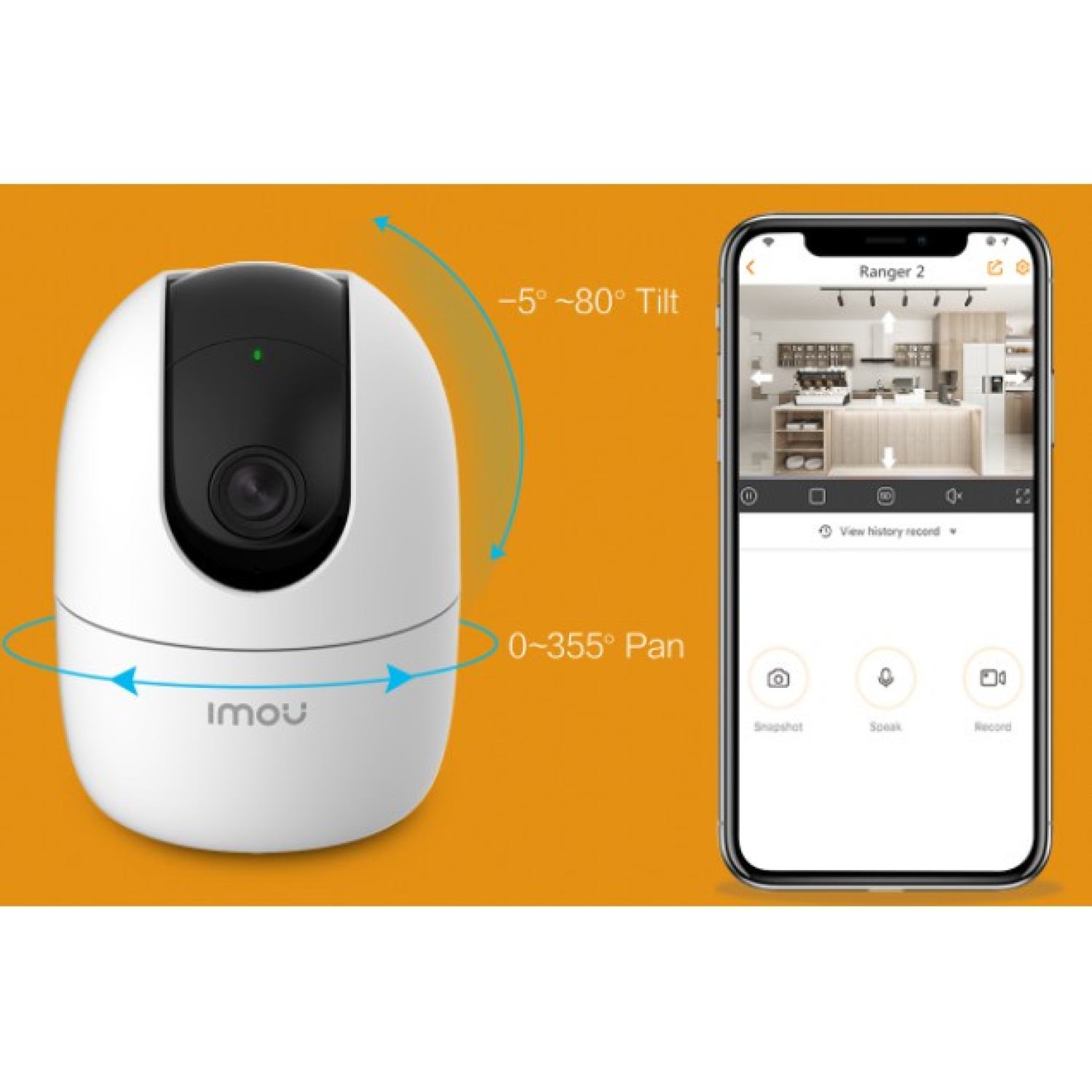 Camera Imou trong nhà A22EP IP Wifi Độ phân giải 2M, Phát hiện và Cảnh báo chuyển động, Đàm thoại, Quay 360 độ - Eco Tech Store