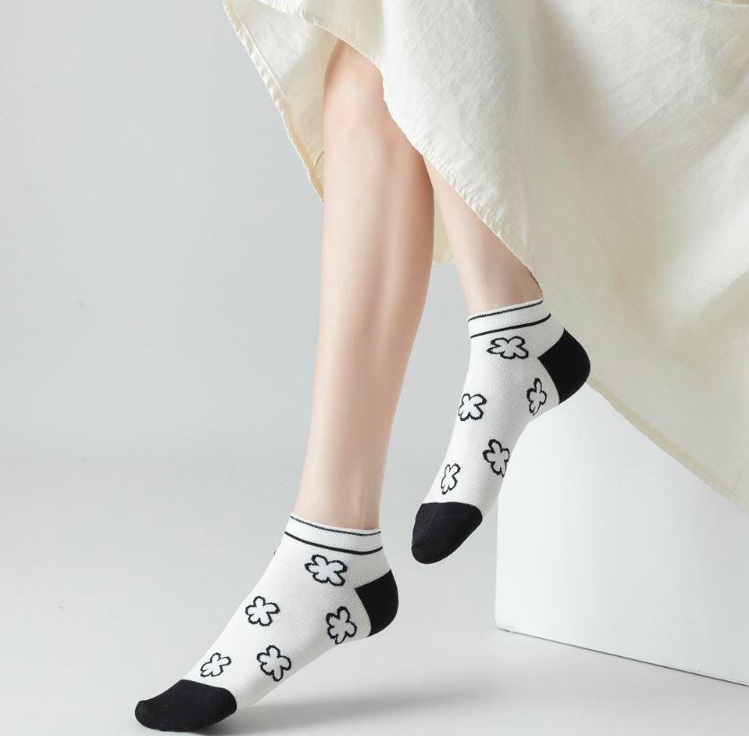 Set 10 Đôi Tất Vớ Nữ Cổ Bèo Black