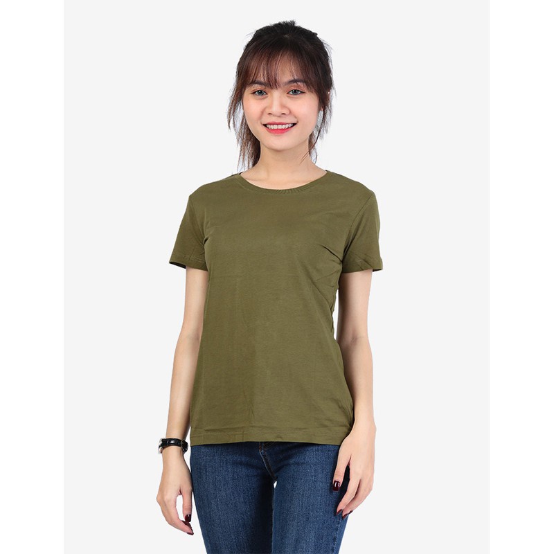 áo thun trơn cổ tròn