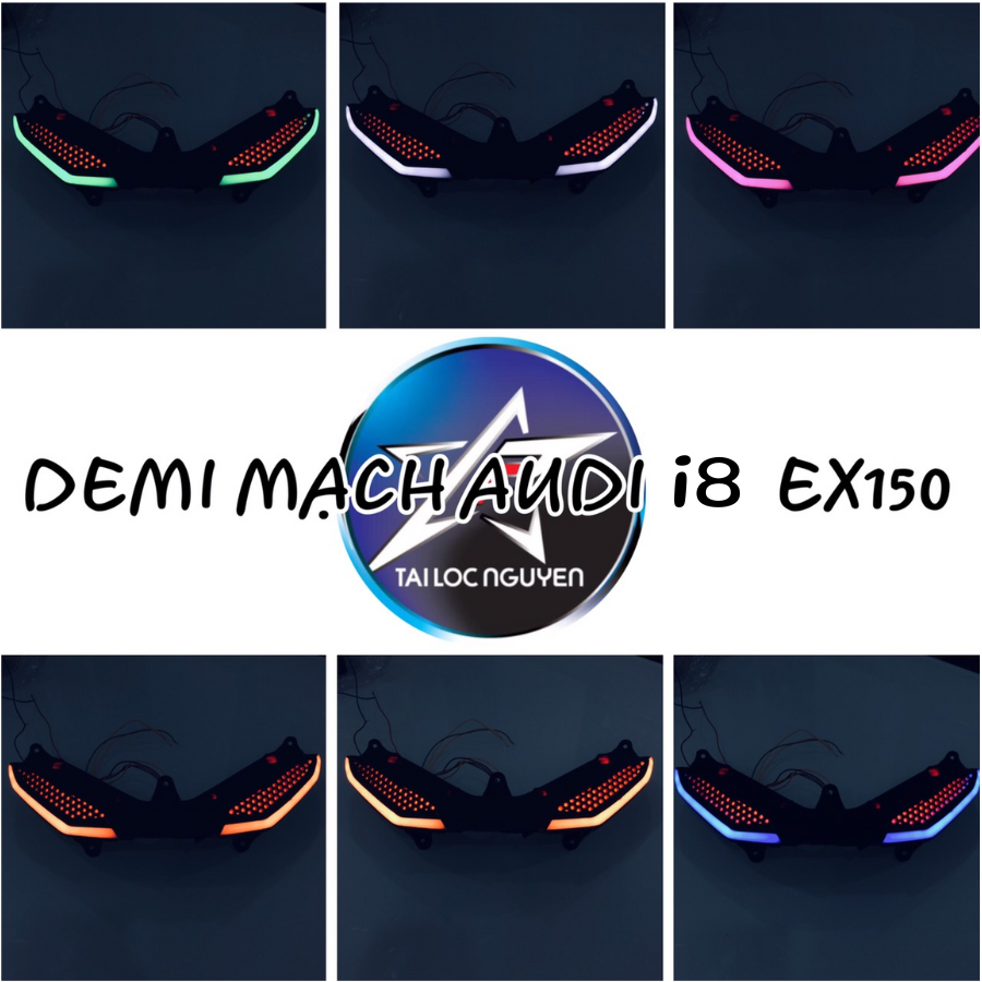 Demi lưới ex150 chạy mạch audi i8 kết nối bluetooth