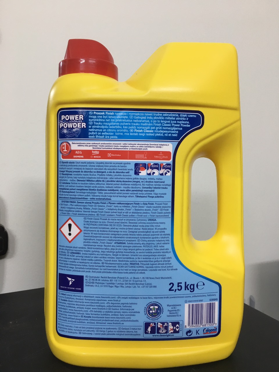 Bột rửa bát Finish 2..0 kg Classic deepclean NK CHÂU ÂU