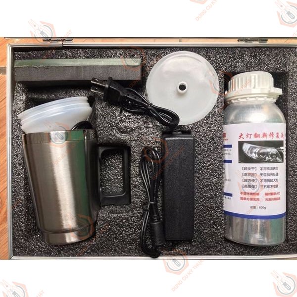 Bộ đồ dụng cụ dung dịch NaNo phục hồi đánh bóng pha đèn oto và xe máy
