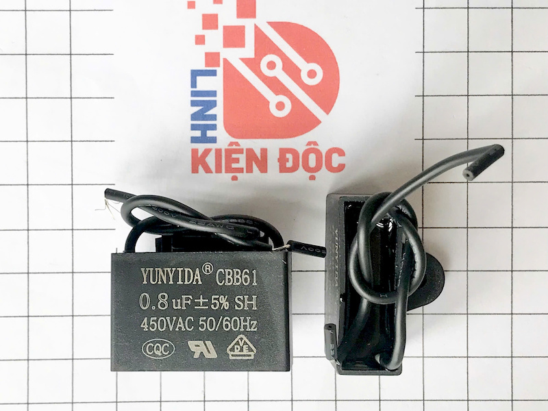 [ combo 2 chiếc ] Tụ quạt CBB61 0.8uF/450VAC