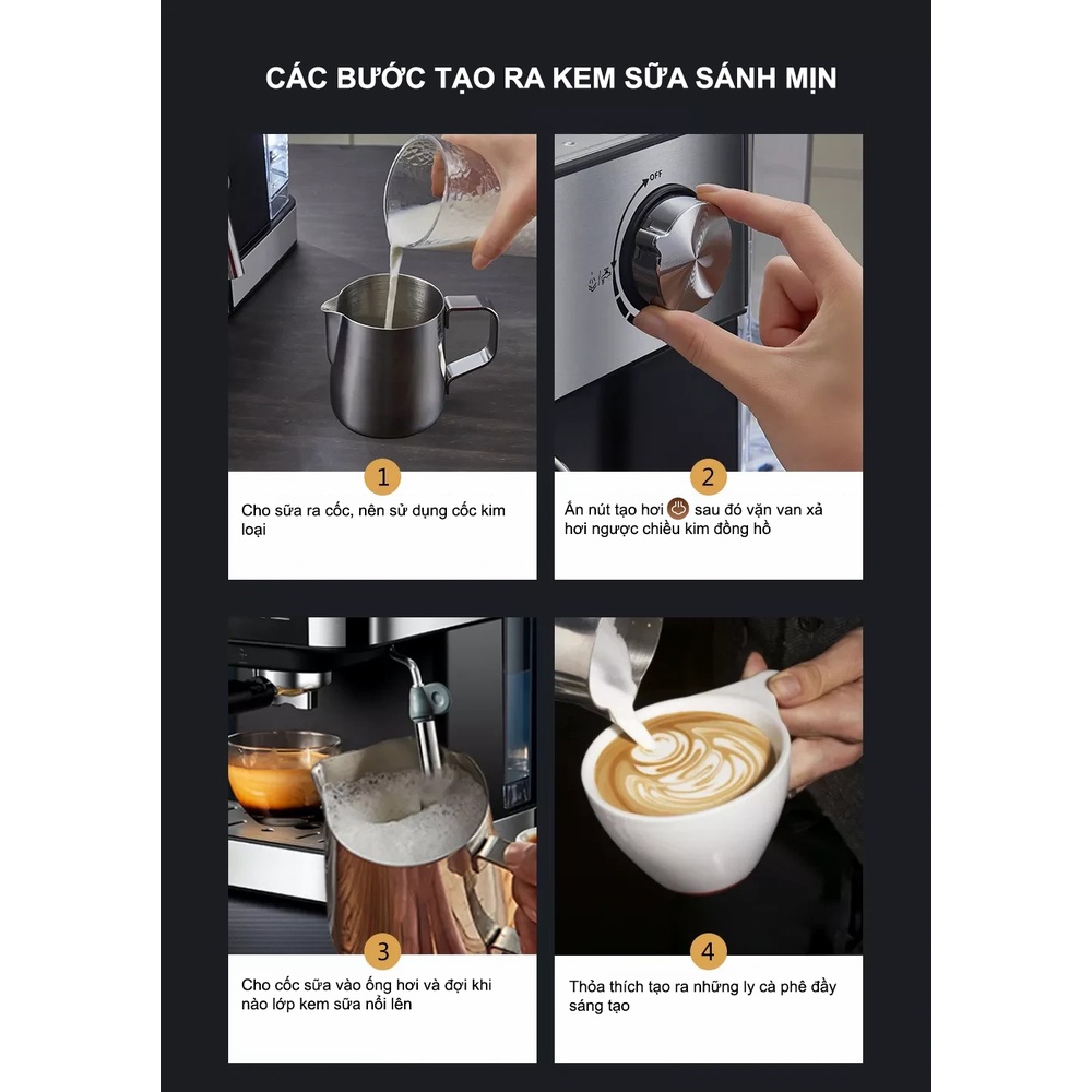 Máy pha cà phê tự động Espresso Winci EM4212, Bảo hành 12 tháng