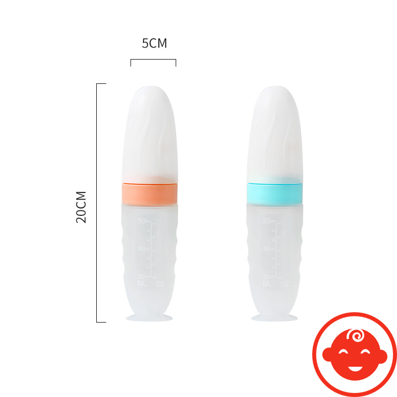Bình thìa ăn dặm silicon JUBON CAO CẤP cho bé