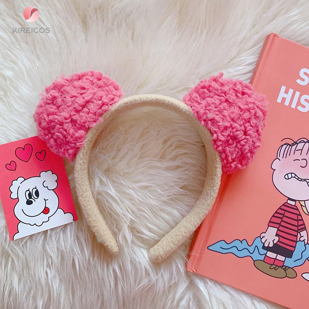 Cài Tóc Tai Gấu Lông Xù Siêu Cute