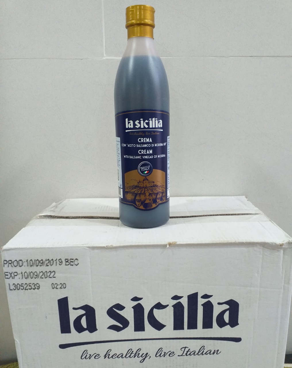 Men giấm Balsamic Modena (Cream with Balsamic Vinegar of Modena) La Sicilia - 500ml