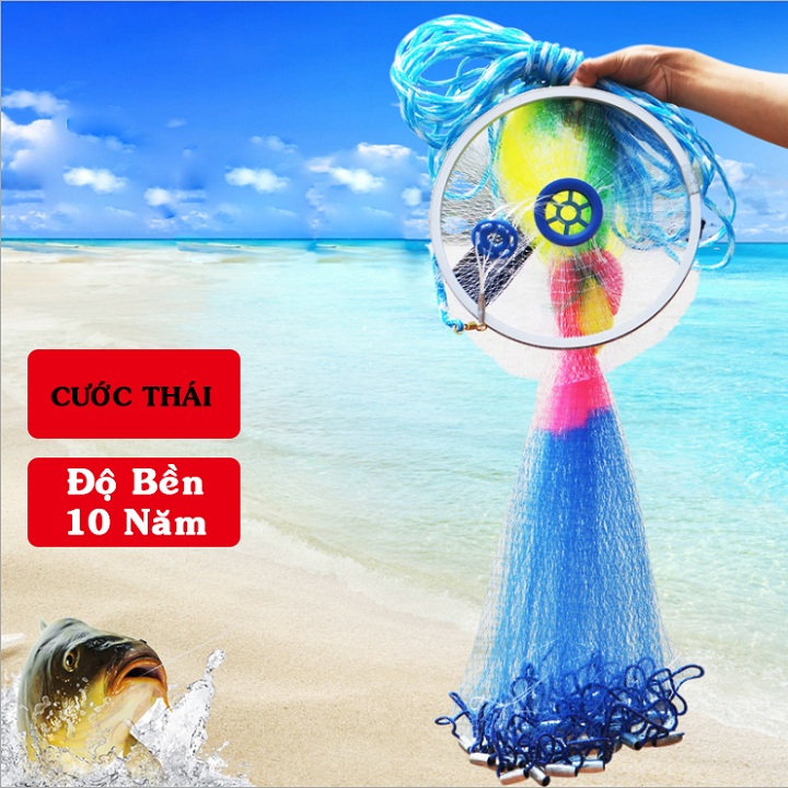 Chài Cước Thái Lan 4,8m. Chài Đánh Cá Cao Cấp