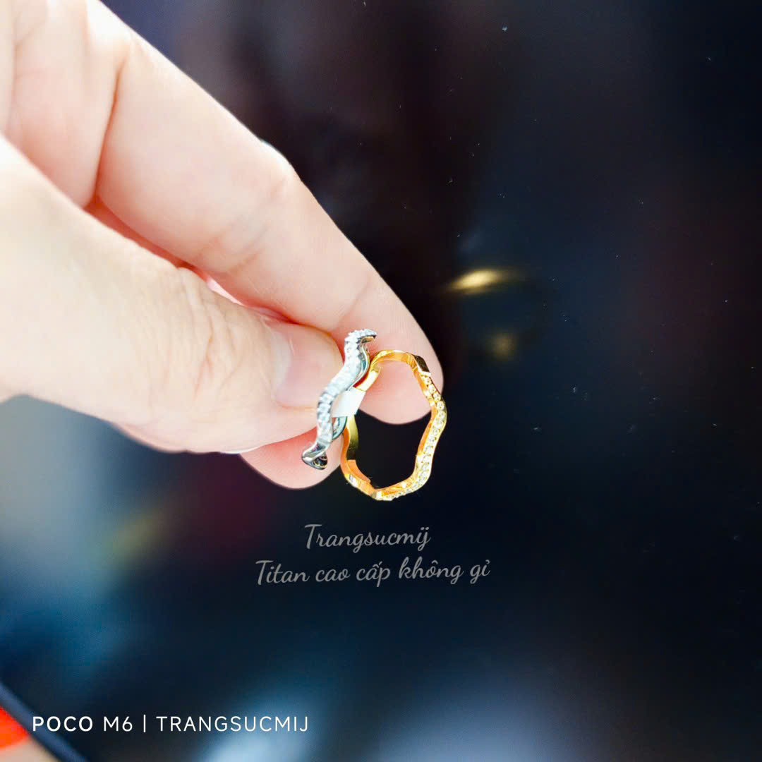 Nhẫn Titan Nữ Đẹp – Thiết Kế Tinh Tế, Phong Cách Hiện Đại, Bền Màu [Trang sức MiJ]