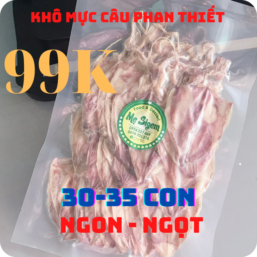 [Siêu rẻ 99K] khô mực mini Phan Thiết,gói 140gr