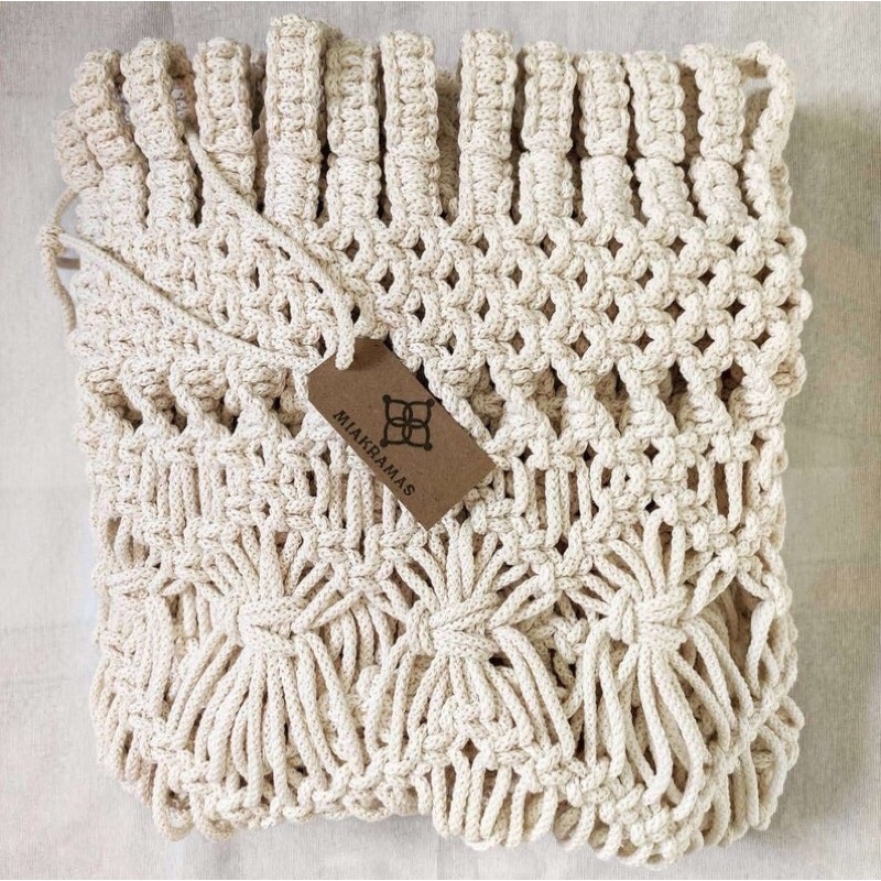 Rèm Cửa Trang Trí Macrame Ngang 1M *1M8( Hoặc Có Thể Điều Chỉnh)