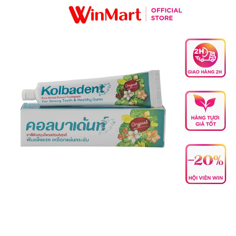 - Kem đánh răng thảo dược Kolbadent 160g