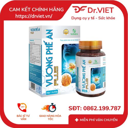 Vương Phế An Plus Hộp 1 lọ 60g - Hỗ trợ giảm đau rát họng, khàn tiếng do ho kéo dài